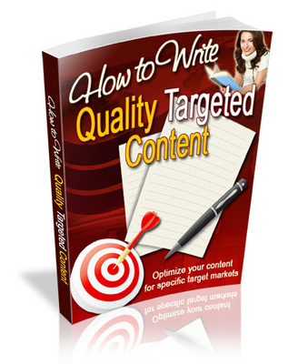 Product picture Write Targeted Content